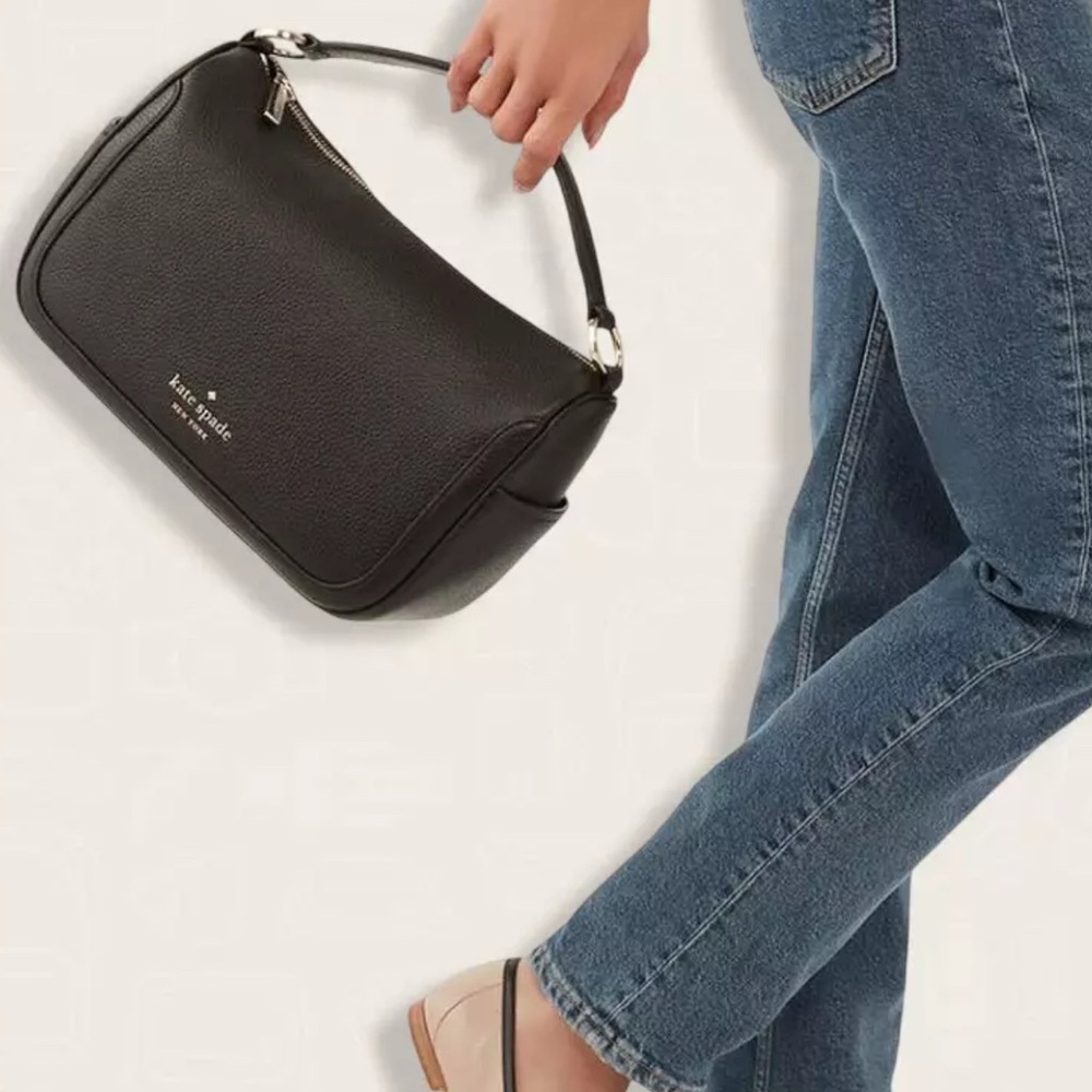 Kate Spade Pebbled Leather Handbag Crossbody Smoosh Collection